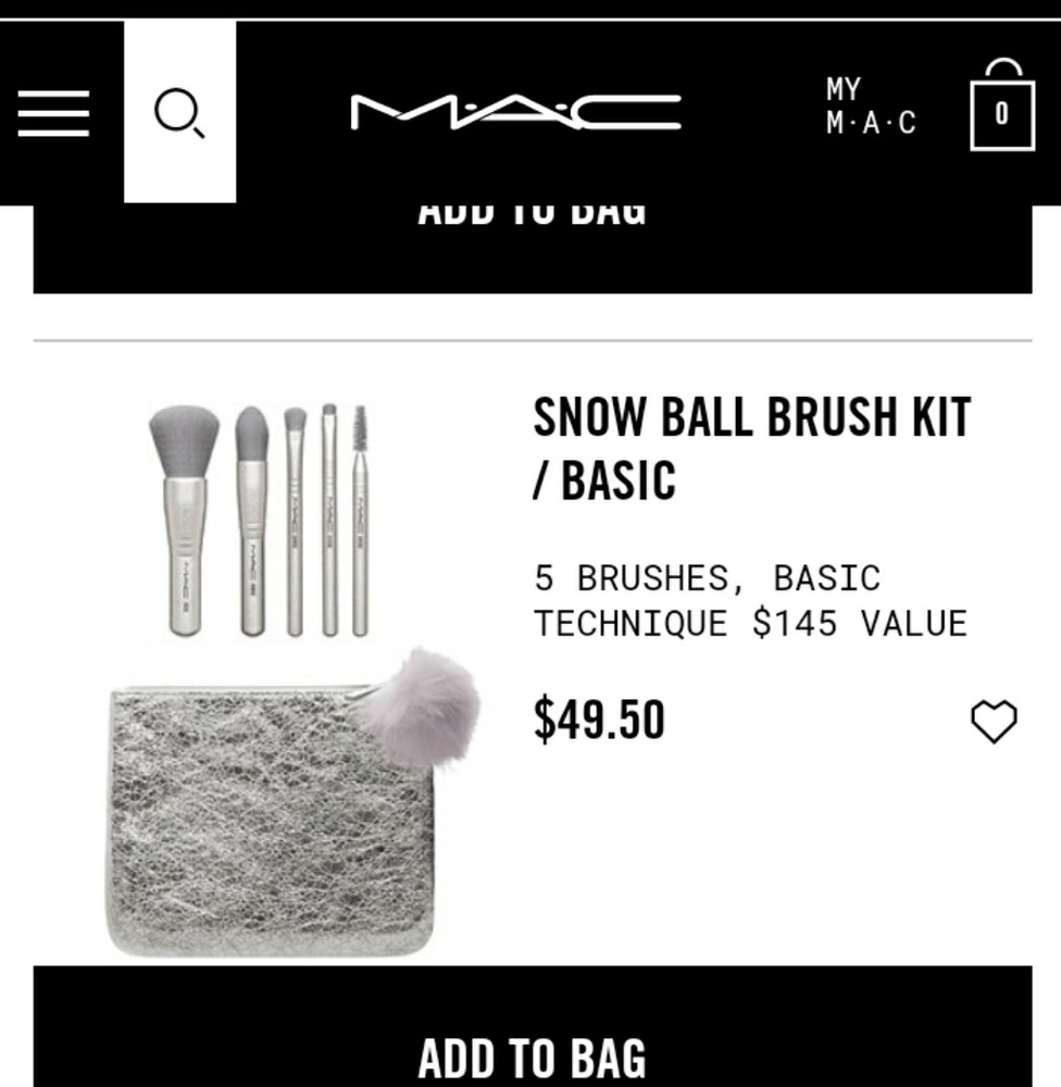 MAC brushes